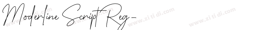 Moderline Script Reg字体转换